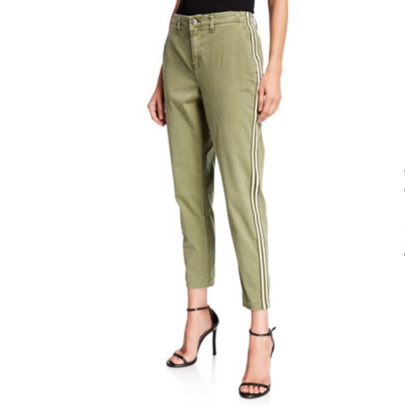L'AGENCE Jem High-Rise Trousers w/ Side Stripes cropped over the ankle Size 25 - Picture 1 of 13